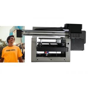 China CMYKW T Shirt Garment Fiber Cloth A3 Flatbed Printer Machine supplier