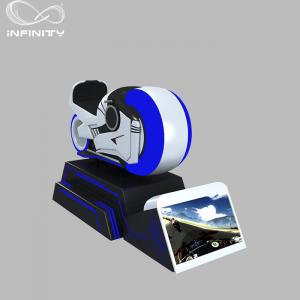 China 1 Person Online Race 9D VR Motorcycle Car Driving Simulator Black Or White Color supplier