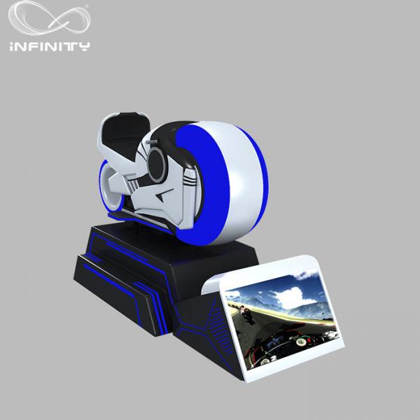 1 Person Online Race 9D VR Motorcycle Car Driving Simulator Black Or White Color