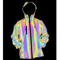 China Apparel Custom Vendor China Men'S Colorful Reflective Jacket Night Sporting Hooded Zipper Pullover Hooded Coat on sale
