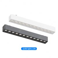 China Commercial Living Room 48V Magnetic Track Light 12W 3000K 4000K 5700K LED Grille Light on sale