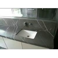 China Antique Dark Grey Marble Countertops Custom Cut Size 2.63g / Cm³ Density on sale