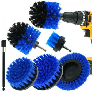 China Drill Cleaning Brushes Set for Washing Car Wheel Tyre Rim Cleaning Bathroom Surfaces Floor Kitchen And Toilet Cleaner supplier