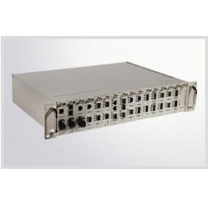 16 Slots Rack Managed Media Converter System CONSOLE, WEB, Telnet and SNMP