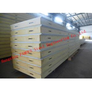 China Customized Heat Insulation Cost Saving Insulated PU Sandwich Panels For Wall Systems supplier