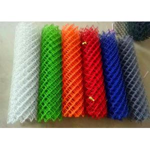 5mm Metal 4 Foot Chain Link Fence Pvc Diamond Mesh Fencing Smooth Surface