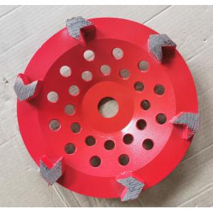 China Arrow segment Diamond Cup Diamond Grinding Wheels Grinding Concrete With Customized Color supplier
