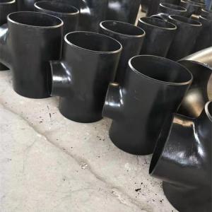 China SCH40 Seamless Pipe Fittings 45 Degree 72 Inch Butt Weld Reducing Tee supplier