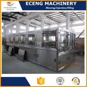 China 5.6KW 3 Gallon Fully Automatic Bottle Filling Machines With Three Filling Heads supplier