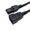 SAF-D-GIRD Male to C20 Female Extension Cable SJT 12AWG 3-Core H05VV-F 3-Core AC Power Cord for Data Center