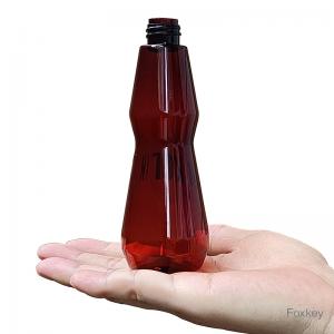 Printed Cone Shape Bottle Slim Waist S Shape 3oz 100ml Conical Plastic Bottle