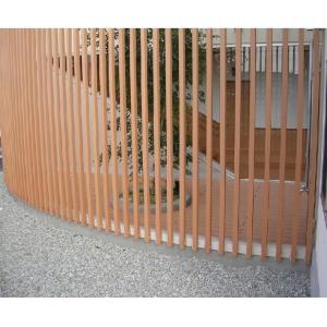 China Brown / Cedar Thin Coffee WPC Fence Panels For SPA Surrounds Decoration supplier