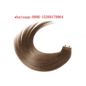 9A grade 100g 40pcs Remy human hair Flat tip hair extensions #4 color 20" inch Tape on hair extensions