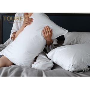 High End CHotel Comfort Pillows White Duck / Goose Feather Pillow For Bed