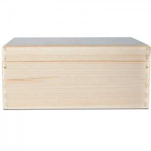 Customized Large Lidded Wooden Box Toy Keepsake Plain Unpainted
