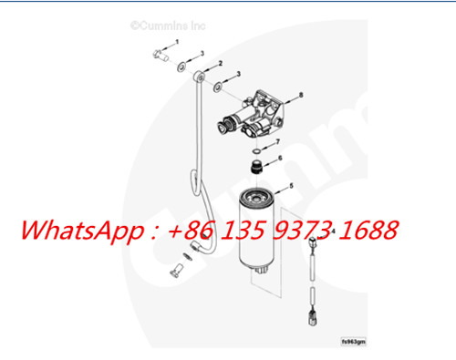 Tubo de fornecimento de combustível genuíno 3945793 3943463 da peça de motor diesel de Cummins QSB5.9