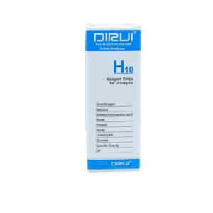 China ISO13485 Urine Protein Test Strips H10 Dirui Urine Test Strips For Urinalysis supplier