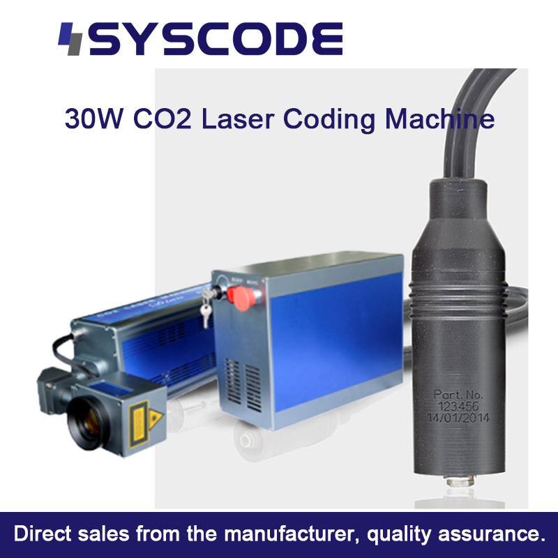 China 30W High Power CO2 Laser Marking Machine for Food-Safe Coding and High-Speed Marking with Non-Contact Process wholesale