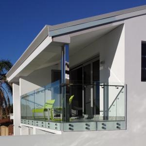 U Aluminum Channel Type Glass Railing Profile Safety For Balcony Balustrade
