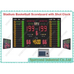 Electronic Digital Stadium Basketball ScoreBoards  with 24s Shot Clock and Timer display