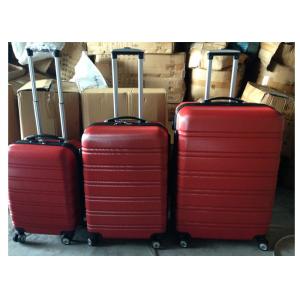 Customized ABS Trolley Luggage , 3 Pcs Luggage Travel Set Bag Abs Trolley Suitcase