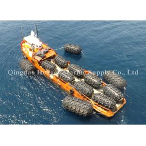 Large Diameter Floating Navy Boat Fenders , Boat Rubber Fender With Long Service Life