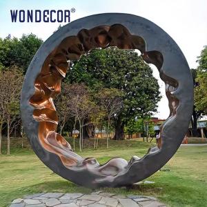 Large Outdoor Public Art Abstract Copper Ring Sculpture