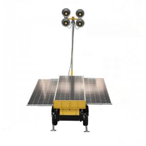 70CRI 4.8M 3*200W Solar LED Light Tower With 358 Degree Mast Rotation