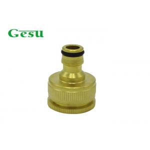 China Water Pipe Fittings Brass Thread Adapter 3 / 4 Inch to 1 Inch Garden Hose Tap Connector supplier