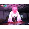 4m Pink Inflatable Dinosaur For Festive Decoration Damp Proof High Air Tightness