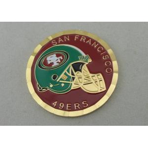 3/4 Inch San Francisco Personalized Coin, Diamond Cut Edge With Plastic Coin Box Packing