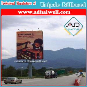 High-Way Unipole Billboard Advertising Display in Africa