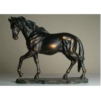 China Life Size Antique Bronze Horse Sculptures , Hotel Decoration Outdoor Horse Sculpture on sale