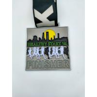 75mm Finisher Medals For 5k , Die Casting Personalised Running Medals