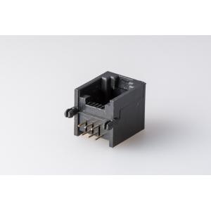 China 6P6C 90 Degree RJ11 RJ45 Modular Jack , Rj45 Data Jack Full Plastic Single Port Female supplier