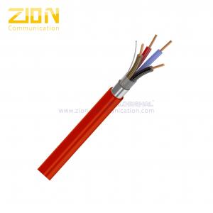China Aclare el PVC protegido el cable de cobre recocido de la resistencia de fuego 0.22mm2 FRLS en rojo supplier