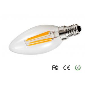C35 4W LED Filament Candle Bulb , AC100V - 240V 360LM LED Ceiling Lamp