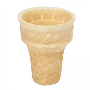 China 72mm Length Custom Wafer Cones , Cool Ice Cream Sugar Cone supplier