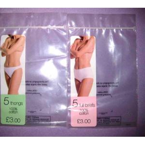 China Moisture Proof Packaging Poly Bags / Reclosable Plastic Bags For Underwear / Clothing supplier