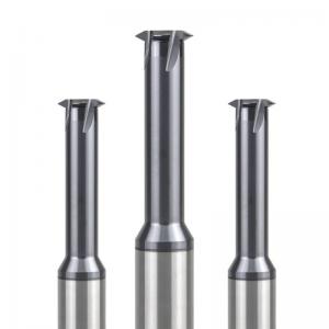 China CNC Solid Carbide Thread Milling Cutters , Black Single Tooth Thread Mill 55 Degree supplier
