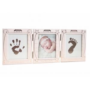 China Personalized Baby Hand And Footprint Photo Frame Keepsake Box Decoration supplier