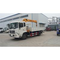 China Dongfeng 4x2 Truck Mounted Telescopic Crane 6.3 Ton With Telescoping Boom Crane on sale