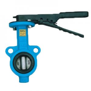 China DN65 Industrial Water Butterfly Valve Sewage Wafer Style Butterfly Valve supplier