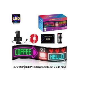 China 32*192 Camiones de pantalla LED programable de fila doble Animación interactiva Pantalla frontal trasera flexible supplier