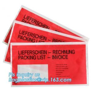 Waterproof packing list envelopes with self adhesive A3 A4 B4 B5 A7 C5 C7size, packing list enclosed envelope a5, bageas