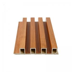 China Six-Groove WPC Wall Panel Modern Design With Fluted Slat And Nano Effect Surface supplier