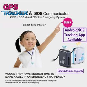 China Mini GSM GPS Tracker Child Kids Elderly SOS Emergent Help Communicator Sender W/ Microphone Speaker for 2-Way Phone Talk supplier