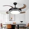 Wholesale factory Ceiling Fans with Remote Control Fandelier Light Decorative for Bedrooms Led Fan Bldc Industrial Ceiling Fans
