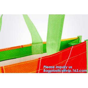 China Eco Tote Shopping Carry Fabric amigável PP laminou o saco tecido reciclável, compra dobrável feita sob encomenda recicla os PP tecidos não supplier
