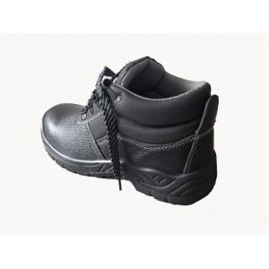 China Slip Resistant Shoes / Non Slip Work Shoes With Black Real Leather Upper supplier